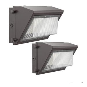 120W LED Wall Pack Light with Dusk-to-Dawn Sensor, 16800LM 5000K LED Security Flood Lighting, 120V Outdoor LED Wall Lights for Parking Lots|Warehouses|Factories|Yard, 2 Pack
