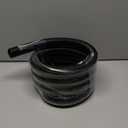 Pond Tubing,1-1/2" x 10 ft PVC Flexible Pond Hose, Black Corrugated Waterfall Sump Pump Hose,Drainage Pipe, Kinkproof for Garden Ponds