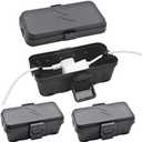 Hrensaw 2 PCS Small Weatherproof Electrical Connection Box(Inner 5.5x3x2.2inch),Outdoor Electrical Box,Waterproof Extension Cord Covers for Plug, Extension Cables, Holiday Lights,Black