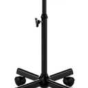 LWADALN Salon Tray Cart Tattoo Tray Rolling Tray Spa Tray, Dental Tray Height Adjustable, Salon Tray on Wheels Hairstylist Salon Trolley Cart,Black