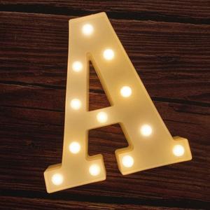 MUMUXI Marquee Light Up Letters Battery Powered LED Alphabet Lights for Party Wedding Birthday Christmas Home Bar Decoration Lighted Sign (A)