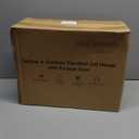 Weatherproof Heated Cat House for Outdoor in Winter, Heated Cat Bed Kitty Shelter with Cat Heating Pad, Insulated & Safe Escape Door, Warm House for Outside Stray Cat (Leaf Color, 12"x16"x16")