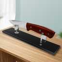 Acrylic Pocket Knife Display Stand for Securing Single Knife Rack, Clear Collector Knife Display Box for Home Decor Kitchen