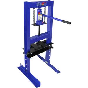 Hydraulic Press,6 Ton H-Frame Garage Floor Adjustable Shop Press with Stamping Plates to Bend, Straighten, Or Press Parts, Install Bearings & U-Joints