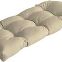 Arden Outdoor Wicker Settee Cushion, 41.5 x 18, Rain-Proof, Fade Resistant Tan Leala