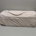 4 in 1 Baby Bassinet, Pack and Play, Bedside Crib Sleeper, Diaper Changer - Comes with Mattress, Mosquito Net, Bottom Storage and Toy Bar for Newborn to Toddles (Beige)