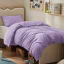 Bedsure Duvet Cover Twin/Twin XL Size - Soft Double Brushed Bedding Set for Kids & Adults, Zipper Closure, 2 Pieces, Includes 1 Duvet Cover (68"x90") & 1 Pillow Sham, NO Comforter, Orchid Bloom