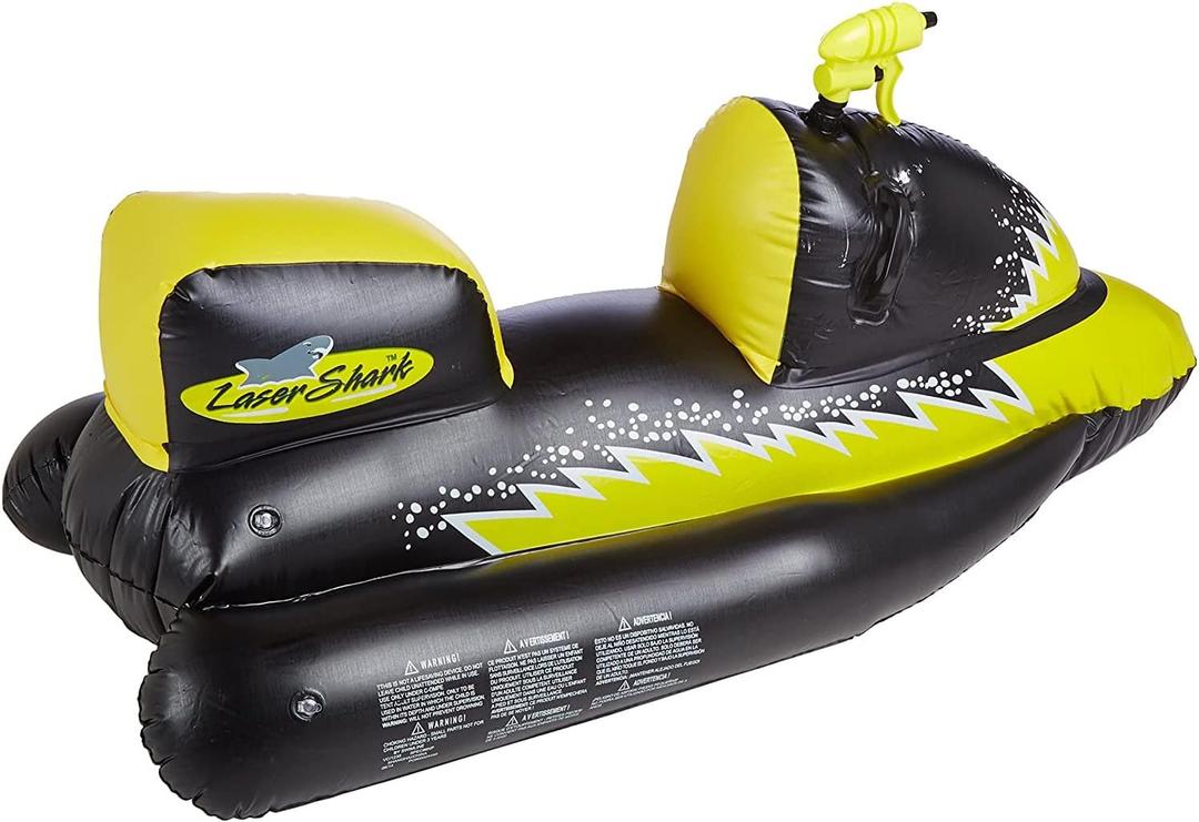 Swimline Lasershark Wet-Ski Squirter Black/Yellow, 51"/26"/25"