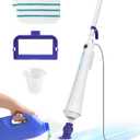 Aspiron Professional Steam Mop Cleaner, 1300W Floor Steamer with Detergent Chamber, 25S Heat Up, Lightweight Steamer for Cleaning with 2 Washable Pads, Safe for Tiles, Upholstery, Hardwood, White