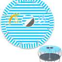 Trampoline Shade Cover 16 Foot , Trampoline Cover 16 Ft Round with Air Vent Anti UV Trampoline Tent 16ft Trampoline Top Cover for 16Ft No Standing Water Suitable