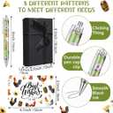 8 Pcs Rooster Ballpoint Pens Retractable Black Ink Cartoon Rooster Pen with Black Gift Box and Greeting Card for Women Men Teacher Students Gifts Journaling School Office Supplies (Elegant Color)