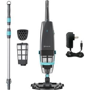 Cordless Handheld Pool Vacuum for Above & Inground Pools, Gray