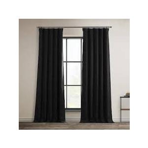 Curtain One Panel 47 W 207 L Black