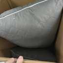 YZ HOME Long Body Pillow for Adults - Firm Body Pillow Insert with Shredded White Memory Foam, Adjustable Height, Soft Support for Side Sleeping, Pregnant Women, Washable (Grey, 20x54 Inch)