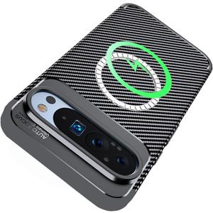 for Pixel 10 Pro XL Case Compatible with Pixelsnap & MagSafe, Luxury Carbon Fiber & Flexible Silicone Bumper Cover Magnetic Rugged Slim Fit Grip 4 Corners Rubber Shockproof (Black) for Pixel 10 Pro XL Case Compatible with Pixelsnap & MagSafe, Luxury Carbon Fiber & Flexible Silicone Bumper Cover Magnetic Rugged Slim Fit Grip 4 Corners Rubber Shockproof (Black)