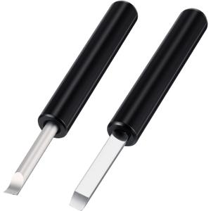 2Pcs Watch Back Remover Tools, 5mm Width Pry Bar with Carbon Steel Blade, Fit Battery Replacement Repair, Practical Tools for Opening Watch Back Covers and Replacing Batteries(Black)