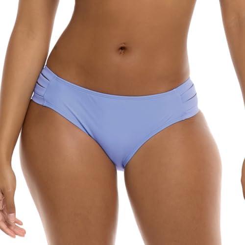 Body Glove Women's Smoothies Nuevo Contempo Solid Full Coverage Bikini Bottom Swimsuit, XL