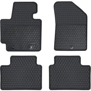 Car Floor Mats Custom Fit for 2019 2018 2017 2016 2015 2014 Kia Soul Odorless Washable Heavy Duty Rubber (All Weather) Floor Liners Set Black