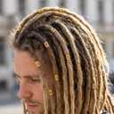 100 PCS Gold Dreadlock Locs Accessories for Hair, Braiding Beads Metal Cuffs Soft Metal Adjustable Braiding Cuffs for Women and Girls, Gold