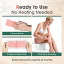 Wax Strips for Hair Removal: 60 Count (40 Large Body & 20 Face) Ready to Use Cold Waxing Kit for Women & Men Bikini, Underarm, Legs, Arms, Upper Lip, Chin, Sensitive Skin
