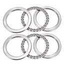 uxcell 51117 Miniature Thrust Ball Bearing 85mm x 110mm x 19mm Chrome Steel with Washer 2 Pcs