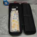 Rummy Cube Game Original Rummy Tiles Game Travel Rummy Game Set with 4 Anti-Skid Racks, Hard EVA Carrying Case, Color-Coded Numbers