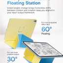 MOFT Dynamic Folio Case for iPad Air 11"(M4 2026 / M3 2025 / M2 2024) & iPad Air 10.9-inch 5th 4th Generation 2022 2020, Slim Magnetic Stand Case with 20+ Viewing Angles, Panna Cotta x Faded Jeans