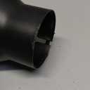 Vurkcy 3 inch Inlet Exhaust Tip, 4.5" Outlet 9" Overall Length Stainless Steel Exhaust Tail Pipe, Bolt-On, Polished Tailpipe, Black(Fit for Tailpipe Outlet is 3", must OD not the ID)