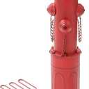 Fire Hydrant for Dogs to Pee On, 22.5" Metal Dog Fake Fire Hydrant Pee Post Red for Outdoor Training, Pee Pole with Ground Stakes, Fillable Base for Yard, Garden, Patio