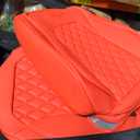 Coverado Front Seat Covers, Waterproof Nappa Leather Stain-Resistant Protectors, Universal Fit for Sedans, SUVs, Trucks, Automotive Car Seat Covers, Waterproof Seat Cushions – Red