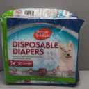 Simple Solution Dog Diapers Female, Dog Diapers, Potty Training, Super Absorbent, Breathable, Wetness Indicator for Urination, 22-37 Inch Waist, (XXL, 30ct)