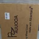 Alcantara Luxury Steering Wheel Cover 14.5" to 15" Fit - Anti-Slip Comfort Grip, Durable Soft Suede-Feel Luxury Material for Men Drivers | Fits Sports Cars, Luxury Cars, Sedans, SUVs and EV 