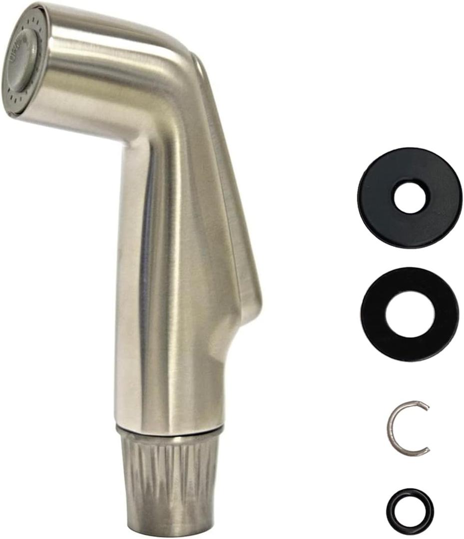 Kitchen Sink Side Spray Head, Sink Sprayer Attachment, Pull Out Spray Head, Faucet Sprayer Replacement, Brushed Nickel