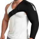 ComfiTECH Shoulder Arm Ice Pack Wrap for Pitchers, Ice Arm Sleeve for Volleyball Player, Athletes, Flexible Cold Application for Throwing Recovery, Elbow Joint and Muscle Relaxation & Daily Use, Large