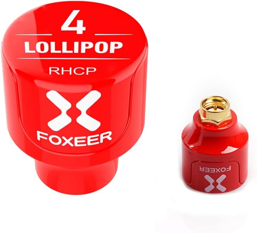 2pcs FOXEER FPV Antenna Lollipop 5.8GHz RHCP 2.5Dbi Stubby Antenna SMA for FPV Racing Drone Fatshark Goggles TX RX