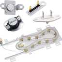 BlueStars 8544771 WED9200SQ0 Dryer Heating Element 279973 3392519 Thermal Fuse and 8577274 Thermistor Dryer Repair Kit For Whirlpool WED9200SQ0 WED9550WW1 WED9400SW2 WED7300XW0 and Kenmore Dryers
