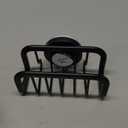 TAILI Sponge Holder for Kitchen Sink with Strong Suction Cup, Removable Sponge Holder, Rustproof Aluminum Sink Caddy for Sponges, Dish Brush - Black (5.1" x 2.3")