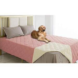 Ameritex Dog Bed Cover Pet Blanket (52x82 Inch (Pack of 1), Lightpink)