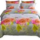 Dolce Mela DM723K King Size Duvet Cover Set, Multi Color