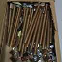 Gisafai 24 Set Countertop Connector 5/16" x 3-1/2" Furniture Fastening Butcher Block Hardware Table Joint Miter Draw Bolt Countertop Flip Connector Kit for Bed Frames Breadboard