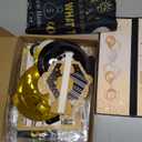 80th Birthday Decorations for Men Women, 36 Pcs Back in 1946 Birthday Party Decorations, Black Gold Happy 80th Banner,Vintage 80th Birthday Table Decorations ,Cake Topper, Sash Party Supplies