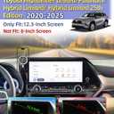 PZK Car Phone Holder for Toyota Highlander Hybrid Lmited/Platinum 2020-2024 2025 Accessories Only for 12.3-inch Screen Magnetic 15W Fast Wireless Charger Car Phone Mount (Not Fit 8-Inch L/LE/XLE)