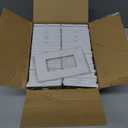 BESTTEN 50 Pack 1 Gang Screwless Decorator Wall Plate, USWP6 Gloss Snow White, Decorative Outlet Cover, Decor Light Switch Face Plate, H4.69 x W2.91