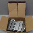 10 Pairs | Rear Mounting Brackets for Face Frame Cabinets - Compatible with HBL' 1.77 Inch (45mm) Width Drawer Slides, 0 to 3.5 Inch Adjustable. (Silver)