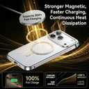 Metal Magnetic Case for iPhone 17 Pro Max [Compatible with MagSafe] Slim Aluminum Bumper Anti-Scratch Lining, Original Metal Texture Military Shockproof Cover (Silver, for iPhone17 ProMax)