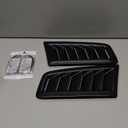 2Pcs Bonnet Vents, Universal Hood Vents for Cars, Bonnet Air Vents Engine Hood Car Exterior Parts for RS MK2 (Glossy Black)