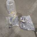 15" Knurled Brass Wall Sconces Set of 2, Black Gold Bathroom Vanity Light Fixtures with Clear Glass Tube, Modern Lamp Lighting for Bedroom, Living Room, Hallway, Staircase, Mirror, Kitchen