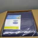 [2025 Upgrade 185GSM] UIRWAY 28FT Winter Pool Cover Heavy-Duty PE Above Ground Round Pool Cover, Metal Buckle, Cold & UV Resistant, Tearproof, Blue