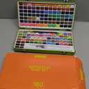 ARTISTRO Watercolor Paint Set 160 Colors - Vivid, Metallic & Neon, Portable Travel Set for Kids & Adults
