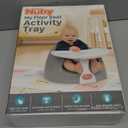 Nuby My Floor Seat Activity Tray - with Easy Release Latch and Easy to Clean - 4+ Months - White